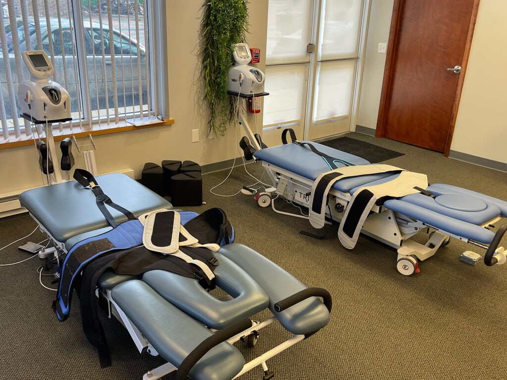 back therapy tables at Spine and Joint Institute of Milwaukee